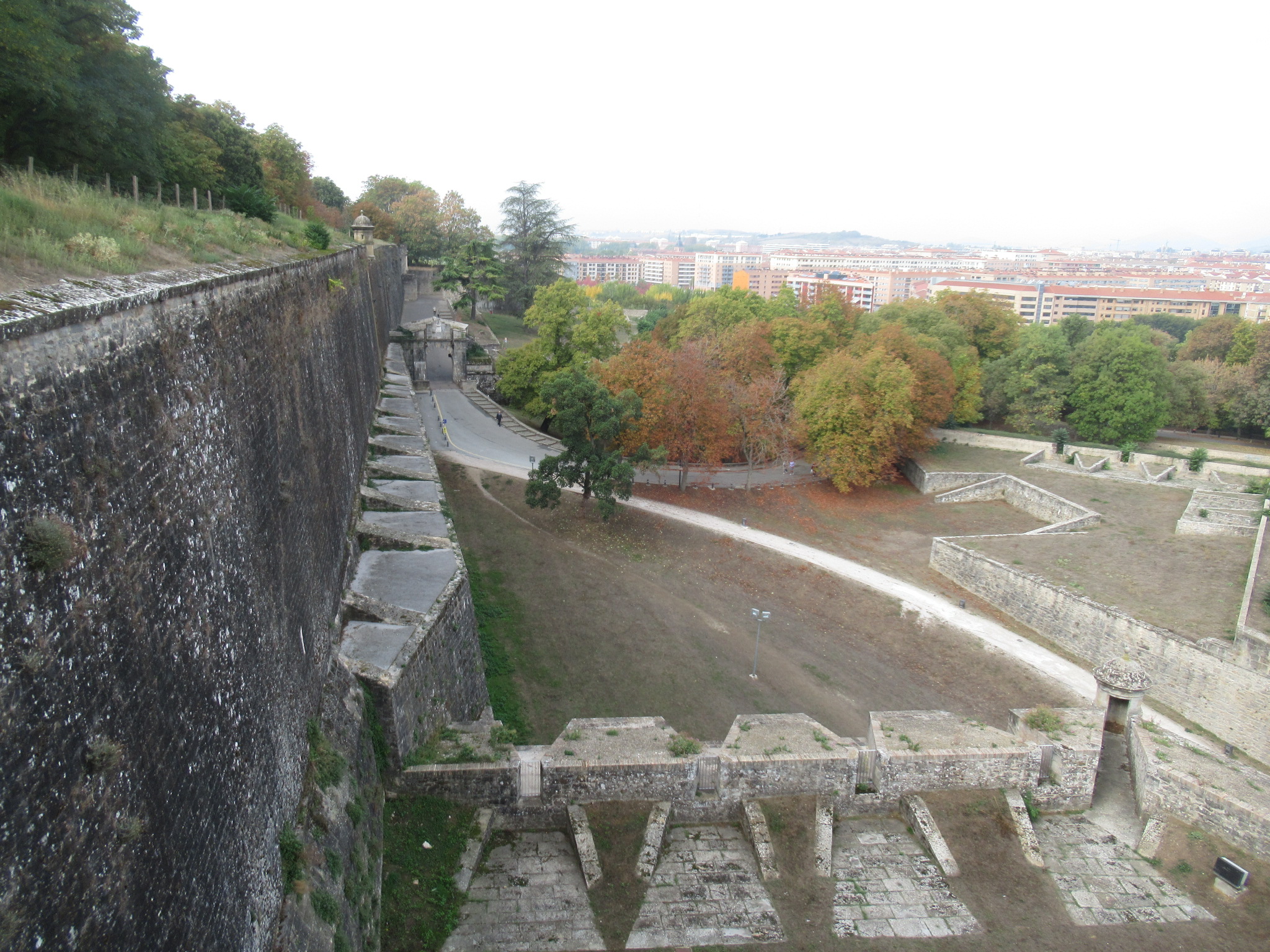 Op het fort van Pamplona